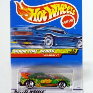 Hot Wheels Callaway C7 #013 Snack Time Series 1 of 4 Green Die-Cast Car 2000